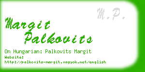 margit palkovits business card